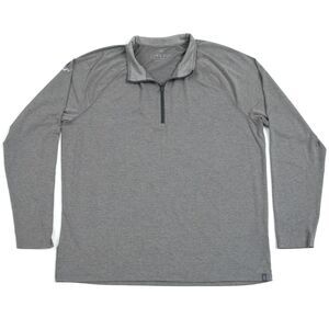 Free Fly Sweater Men's 2XL Pullover Quarter Zip Performance Bamboo‎ Logo